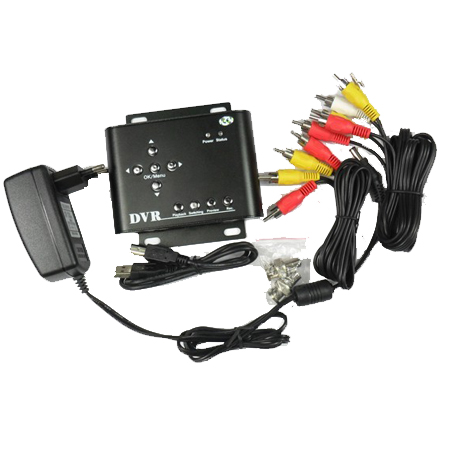2CH Car Security DVR Mini DVR SD Video/Audio CCTV Camera Recorder