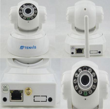 Tenvis JPT3815W Indoor IP Camera 1/4 Color CMOS CCTV Security System PT Control